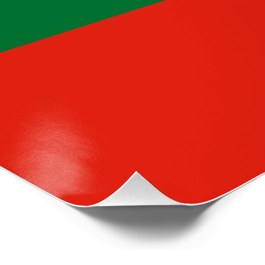 Karachay Cherkessia Flag Poster (Ecke)
