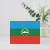 Karachay Cherkessia Flag Postkarte (Stehend Vorderseite)