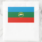 Karachay Cherkessia Flag Rechteckiger Aufkleber (Tasche)