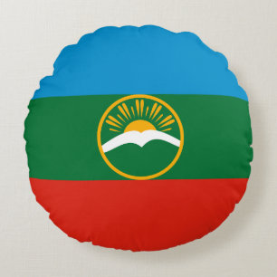 Karachay Cherkessia Flag Rundes Kissen