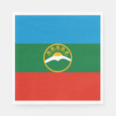 Karachay Cherkessia Flag Serviette (Vorderseite)