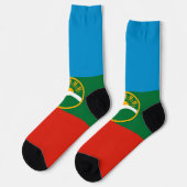 Karachay Cherkessia Flag Socken (Linkes Detail)