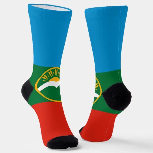 Karachay Cherkessia Flag Socken (Gewinkelt)