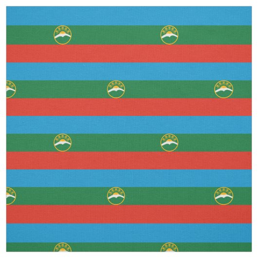 Karachay Cherkessia Flag Stoff (Muster)