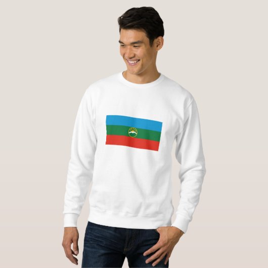 Karachay Cherkessia Flag Sweatshirt (Vorne ganz)
