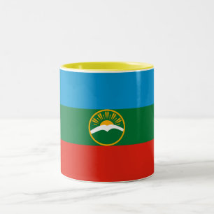 Karachay Cherkessia Flag Zweifarbige Tasse