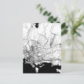 Karachi Pakistan Map Postkarte (Stehend Vorderseite)