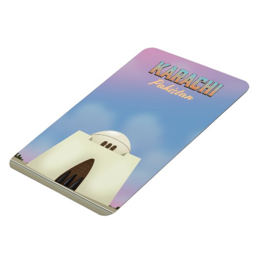 Karachi Pakistan Reiseplakat Magnet (Linke Seite)