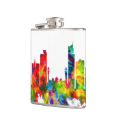 Karachi Pakistan Skyline Flachmann (Links)