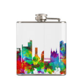 Karachi Pakistan Skyline Flachmann (Rückseite)