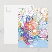 Karachi Pakistan Stadtkarte Postkarte (Vorne/Hinten)