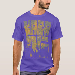 Karachi Pakistan Stadtkarte Typografie Bauhaus T-Shirt