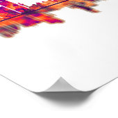 Karachi Skyline Pakistan Poster (Ecke)