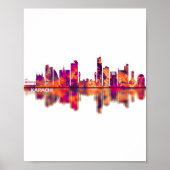 Karachi Skyline Pakistan Poster (Vorne)