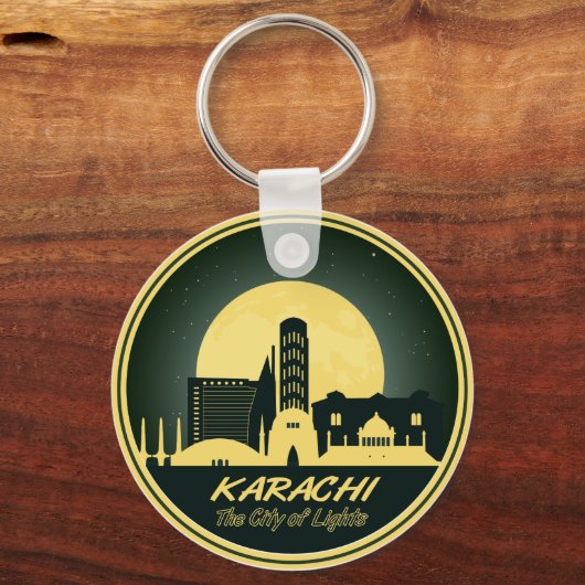 KARACHI STADT DES LICHTES SCHLÜSSELANHÄNGER (Vorderseite)