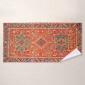 Karadaja Antique Persian Rug Print Badehandtuch (Badehandtuch)