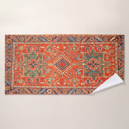 Karadaja Antique Persian Rug Print Badehandtuch (Badehandtuch)