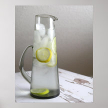 Karaffe von Lemon Limone Eiswasserfarbe 16x20