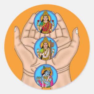 Karagre Vasate Lakshmi Shloka Aufkleber