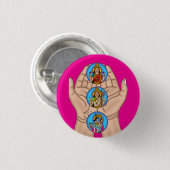 Karagre Vasate Lakshmi Shloka Knopf Button (Vorne & Hinten)