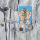 Karagre Vasate Lakshmi Shloka Knopf Button (Insitu)