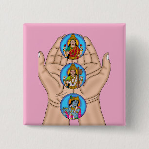 Karagre Vasate Lakshmi Shloka Knopf Button