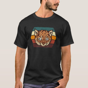 Karakal Katze Retro Vintage Wilde Katze Luchs Brau T-Shirt