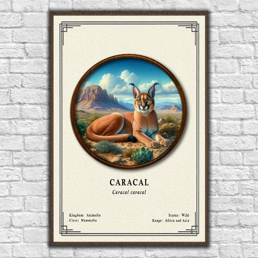 Karakal-Zoologie-Serie Poster