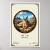 Karakal-Zoologie-Serie Poster (Vorne)
