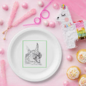 Karakalpapierplatte Pappteller (Party)