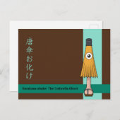 Karakasa-obake (Schirmgeister) Postkarte (Vorne/Hinten)