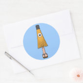 Karakasa-obake (Schirmgeister) Runder Aufkleber (Umschlag)