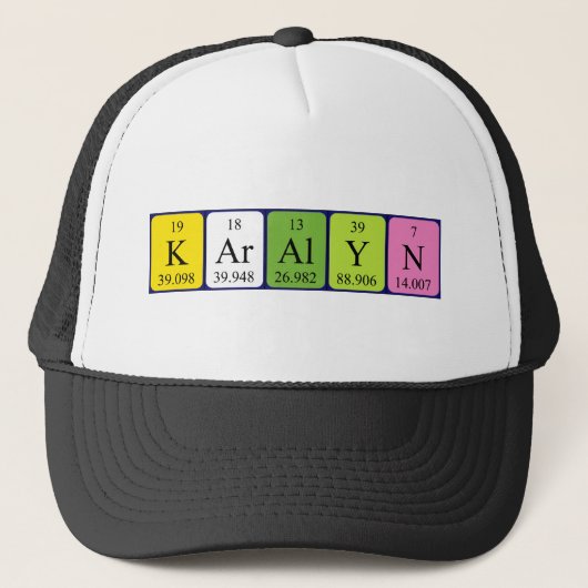 Karalyn-Periodenname Truckerkappe (Vorderseite)