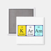 Karam Periodenmagnet Magnet (Vorderseite/Rückseite)