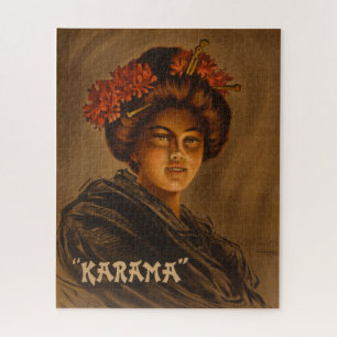 Karama Japanese Geisha Oiran Girl Courtesan Puzzle