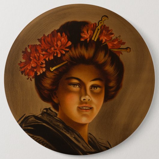 Karama: Japanische Romance Geisha-Schauspielerin Button (Vorderseite)