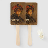 Karama: Japanische Romance Geisha-Schauspielerin Fächer (Vorne und Hinten)