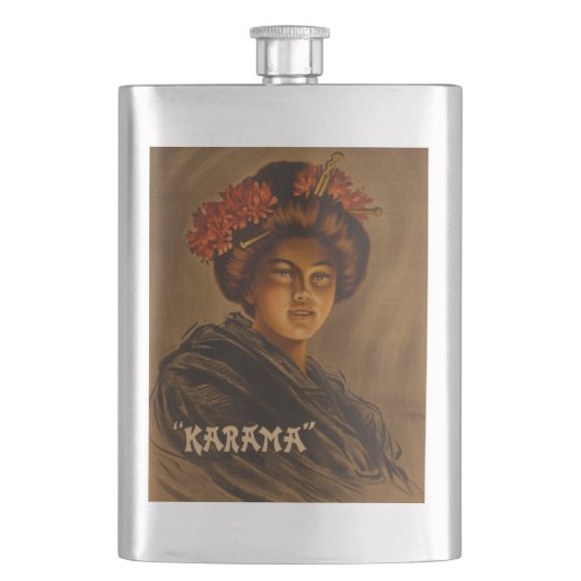 Karama: Japanische Romance Geisha-Schauspielerin Flachmann (Vorderseite)