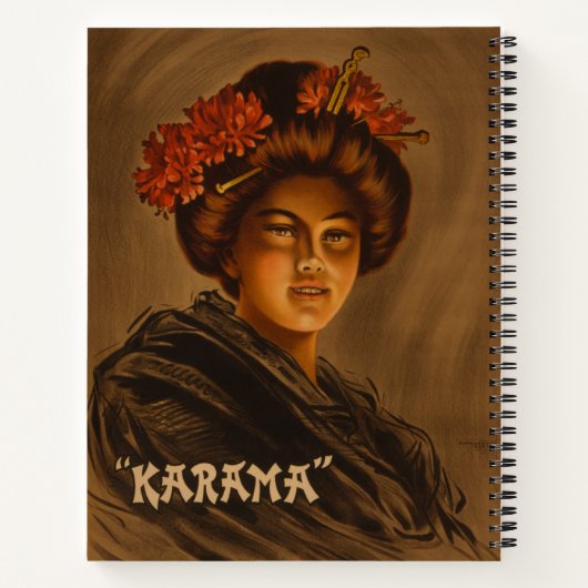Karama: Japanische Romance Geisha-Schauspielerin Notizblock (Rückseite)