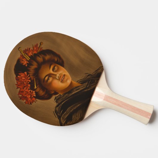 Karama: Japanische Romance Geisha-Schauspielerin Tischtennis Schläger (Seitenansicht)