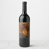 Karama: Japanische Romance Geisha-Schauspielerin Weinetikett (Vorderseite)