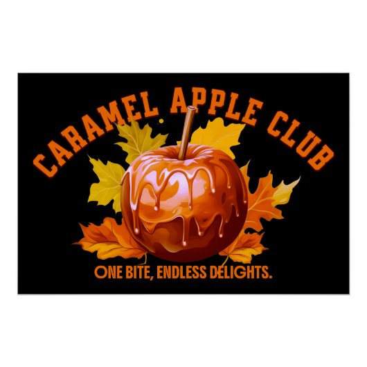 Karamell Apfel Club Poster (Vorderseite)