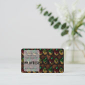 Karamell-Apfel-Muster Visitenkarte (Stehend Vorderseite)