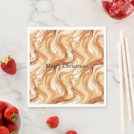 Karamell Carmel Bonbonswirbel Weihnachten Serviette