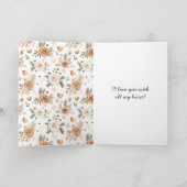 Karamell-Creme-Herzkissen-Decke-Blumenliebe Karte (Innenseite)