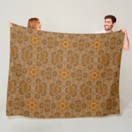 Karamell-Fraktal-Spitze Fleecedecke (Beispiel)