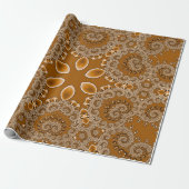 Karamell-Fraktal-Spitze Geschenkpapier (Ungerollt)