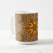 Karamell-Fraktal-Spitze Kaffeetasse (Vorderseite Links)
