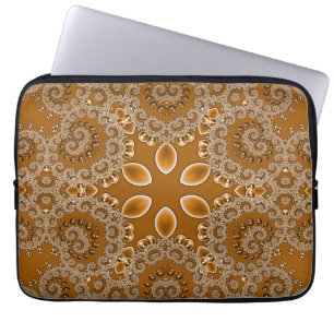 Karamell-Fraktal-Spitze Laptopschutzhülle