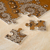 Karamell-Fraktal-Spitze Puzzle (Seite)